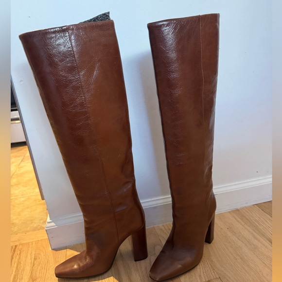 Paris Texas Anja Leather Heeled Boots - Picture 1 of 5